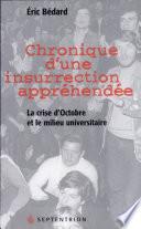 Chronique d'une insurrection appréhendée