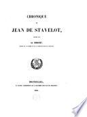 Chronique de Jean de Stavelot