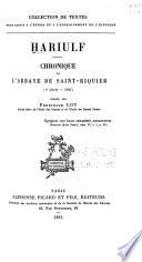 Chronique de l'abbaye de Saint Riquier (Ve siècle-1104)
