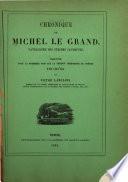Chronique de Michel le Grand, patriarche des Syriens jacobites