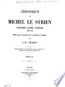 Chronique de Michel le Syrien
