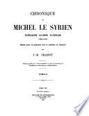 Chronique de Michel le Syrien
