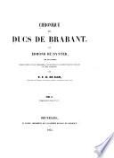 Chronique des ducs de Brabant