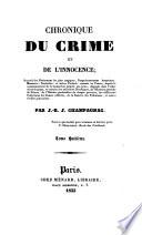 Chronique du crime et de l'innocence
