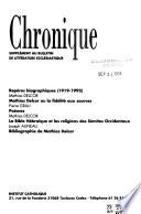 Chronique