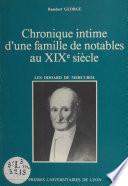 Chronique intime d'une famille de notables au XIXe siècle : les Odoard de Mercurol