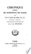 Chronique métrique de Godefroy de Paris