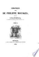 Chronique rimée de Philippe Mouskes