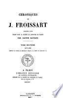 Chroniques de J. Froissart