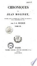 Chroniques de Jean Molinet