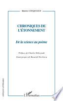 Chroniques de l'étonnement