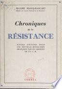 Chroniques de la résistance