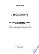 Chroniques des années de déportation