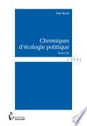Chroniques d’écologie politique