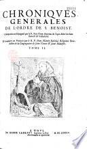Chroniques générales de l'Ordre de S. Benoist