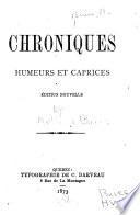 Chroniques ...
