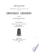 Chroniques liégoises