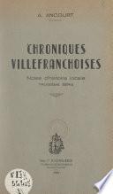 Chroniques villefranchoises