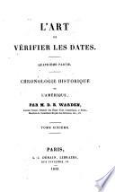 Chronologie historique de l'Amerique