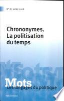 Chrononymes : la politisation du temps
