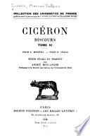 Cicéron discours: Pour L. Muréna. Pour P. Sylla. Texte établi et traduit par A. Boulanger