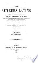 Cicéron. Les Catilinaires. (Ouvrage expliqué littéralement, traduit en français, et annoté par M. J. Thibault.).