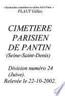 Cimetière Parisien de Pantin en Seine-Saint-Denis: Division no. 24
