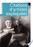 Citations d'artistes expliquées