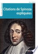 Citations de Spinoza expliquées