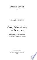 Cité, démocratie et écriture