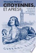 Citoyennes, et après?