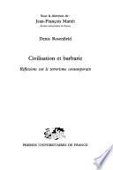 Civilisation et barbarie