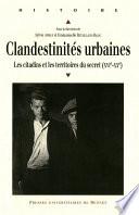 Clandestinités urbaines