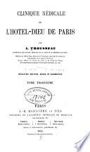 Clinique médicale de l'Hôtel-Dieu de Paris v. 3