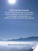 Code Civil Des Fran?ais