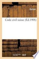 Code Civil Suisse