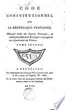 Code constitutionnel de la République Française