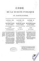 Code de la sureté publique et particulière