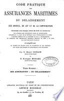 Code pratique des assurances maritimes