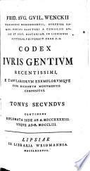 Codex juris gentium recentissimi