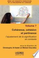 Cohérence, cohésion et pertinence