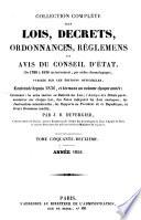 Collection complète des lois, décrets d'intérêe général, traités internationaux, arrêtés, circulaires, instructions, etc