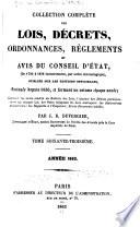 Collection complète des lois, décrets d'intérêe général, traités internationaux, arrêtés, circulaires, instructions, etc