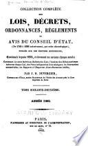 Collection complète des lois, décrets d'intérêe général, traités internationaux, arrêtés, circulaires, instructions, etc