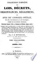 Collection complète des lois, décrets d'intérêe général, traités internationaux, arrêtés, circulaires, instructions, etc