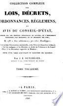 Collection complète des lois, décrets d'intérêe général, traités internationaux, arrêtés, circulaires, instructions, etc