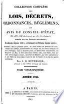 Collection complète des lois, décrets d'intérêe général, traités internationaux, arrêtés, circulaires, instructions, etc