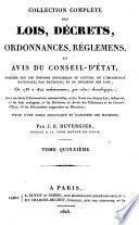 Collection complète des lois, décrets d'intérêe général, traités internationaux, arrêtés, circulaires, instructions, etc