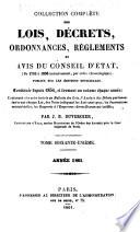 Collection complète des lois, décrets d'intérét général, traités interanationaux, arrêtés, circulaires, instructions, etc