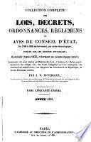 Collection complète des lois, décrets d'intérét général, traités interanationaux, arrêtés, circulaires, instructions, etc